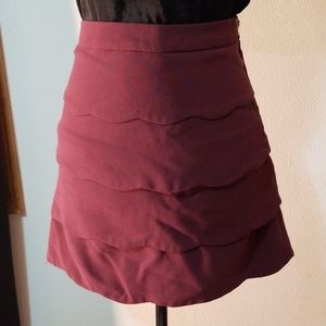 H&M Size 4 Burgandy Skirt